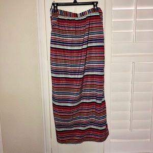 Striped Maxi skirt